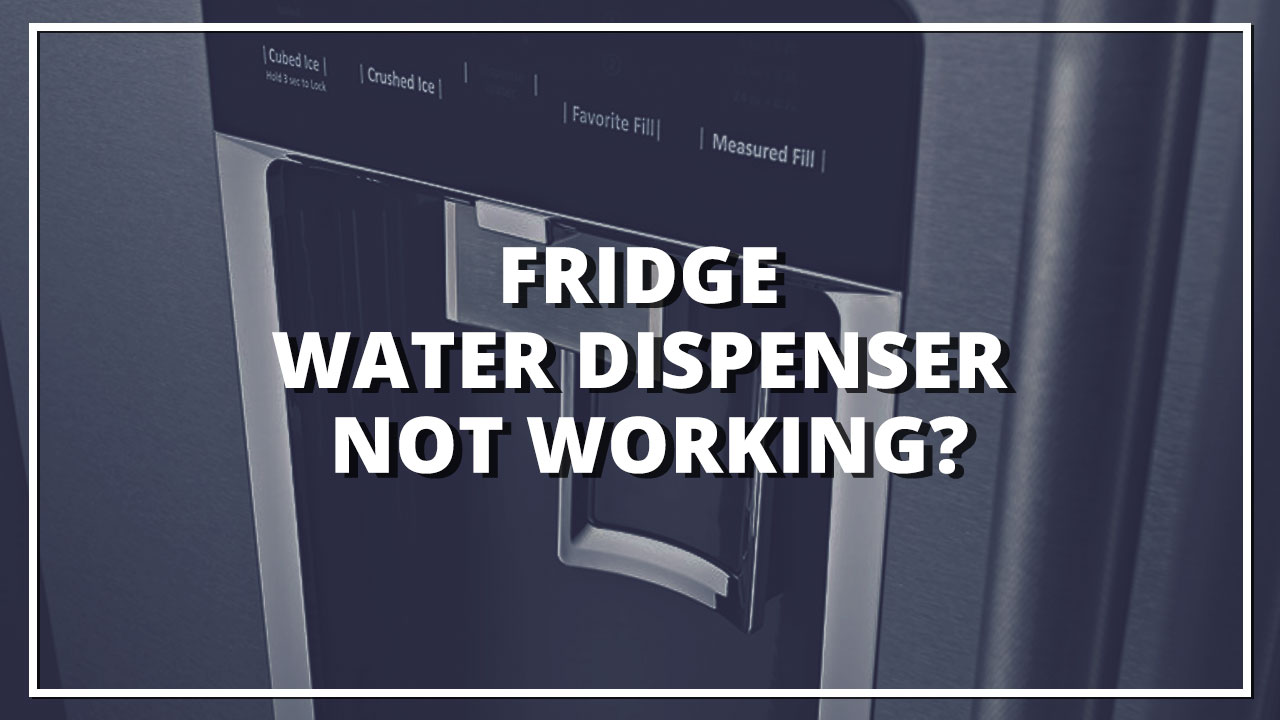 Fridge Water Dispenser Not Working
